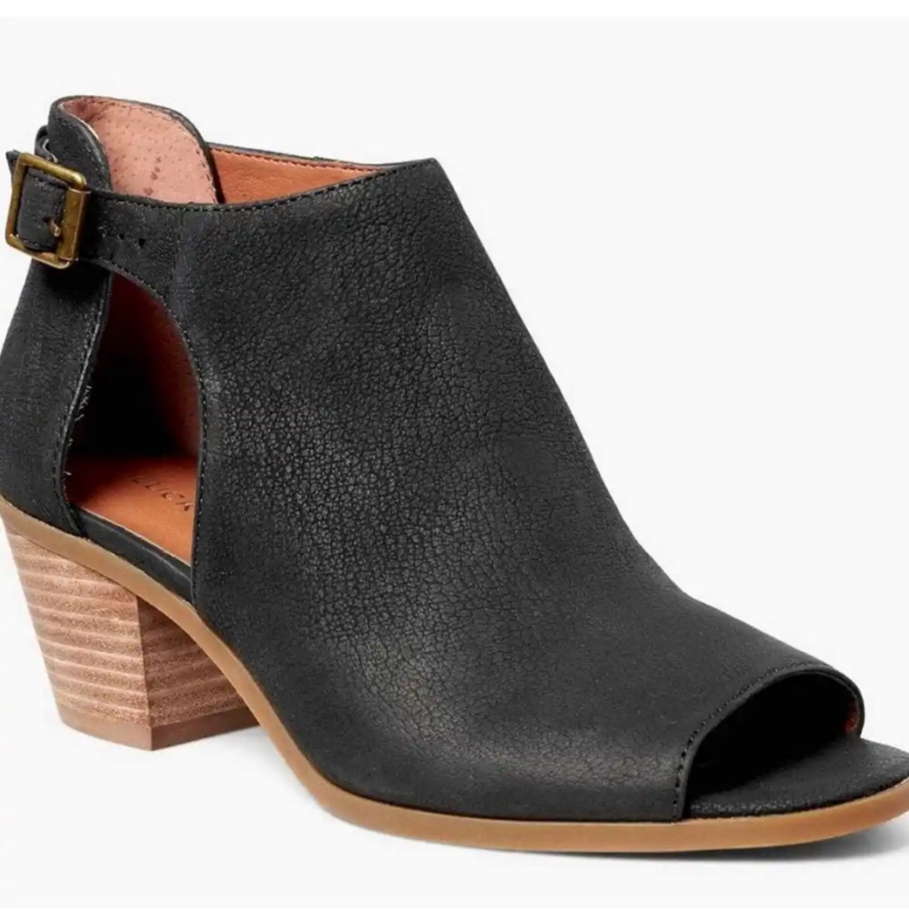 Lucky Brand Barimo Open Toe Leather Bootie